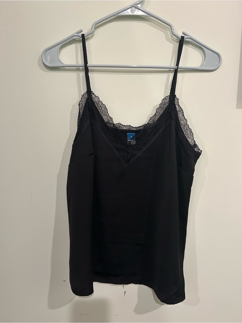 Old Navy Black Lace-Trim Satin Cami